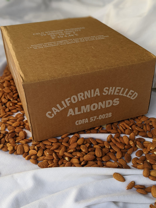 25lbs Organically Grown Nonpareil Almonds